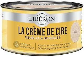 Libéron La crème de cire pour bois, en pâte, Blanc 250ml