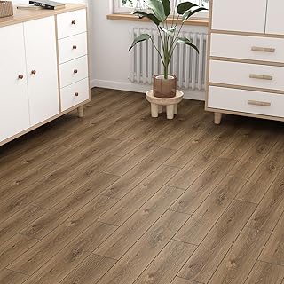Carrelage Adhesif Sol Effet Bois Lino Sol PVC Adhesif Lavable Dalle PVC Adhesive Sol en Bois Pour Chambre Salon Vintage Parquet Adhesif Sol Carrelage Salle De Bain 4 Pièces 90cm X 15cm